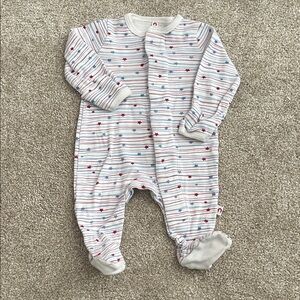 E=mc2 by Magnetic Me Multicolor Striped with Stars Footie